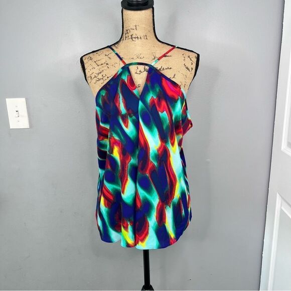 Sz L Bold Elements Gemstone Colors Halter Top NWT $48 MSRP - Picture 3 of 11